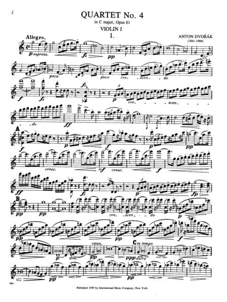 Quartet No. 11 in C Major, Opus 61 德弗札克 四重奏 大調作品 | 小雅音樂 Hsiaoya Music