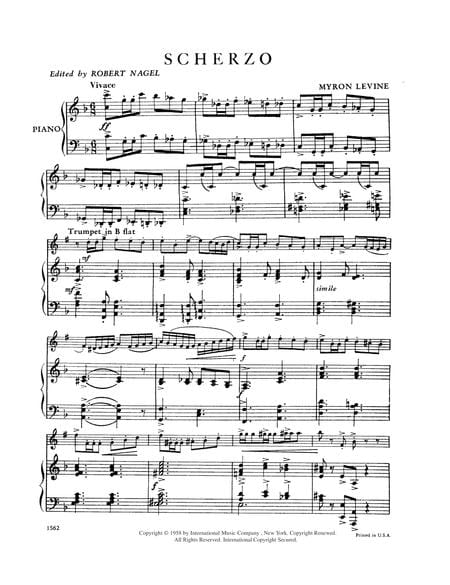 Scherzo 詼諧曲 小號 (含鋼琴伴奏) 國際版 | 小雅音樂 Hsiaoya Music