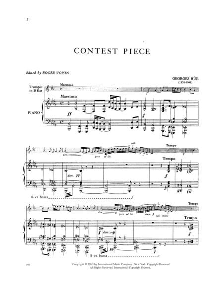 Contest Piece 小品 小號 (含鋼琴伴奏) 國際版 | 小雅音樂 Hsiaoya Music