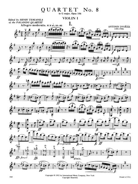 Quartet No. 13 in G Major, Opus 106 德弗札克 四重奏 大調作品 | 小雅音樂 Hsiaoya Music