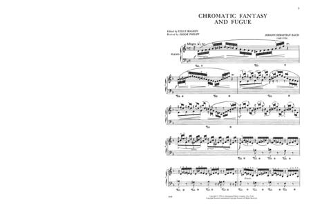 Chromatic Fantasy & Fugue, S. 903 巴赫約翰瑟巴斯提安 幻想曲復格曲 鋼琴獨奏 國際版 | 小雅音樂 Hsiaoya Music