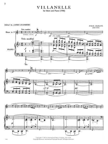 Villanelle 法國號 (含鋼琴伴奏) 國際版 | 小雅音樂 Hsiaoya Music