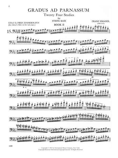 24 Studies Gradus ad Parnassum: Volume II 練習曲 低音大提琴獨奏 國際版 | 小雅音樂 Hsiaoya Music