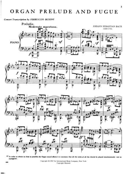 Organ Prelude & Fugue in E-flat Major (St. Anne's Fugue) 巴赫約翰瑟巴斯提安 管風琴前奏曲復格曲 大調 復格曲 鋼琴獨奏 國際版 | 小雅音樂 Hsiaoya Music