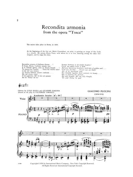 Recondita armonia, from Tosca (T.) 浦契尼 托斯卡 | 小雅音樂 Hsiaoya Music