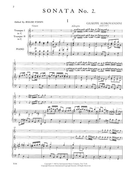 Sonata No. 2 in C Major, Opus 12 奏鳴曲 大調作品 小號 (含鋼琴伴奏) 國際版 | 小雅音樂 Hsiaoya Music