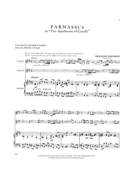 Parnassus or The Apotheosis of Corelli 庫普蘭弗朗索瓦 小提琴 (含鋼琴伴奏) 國際版 | 小雅音樂 Hsiaoya Music