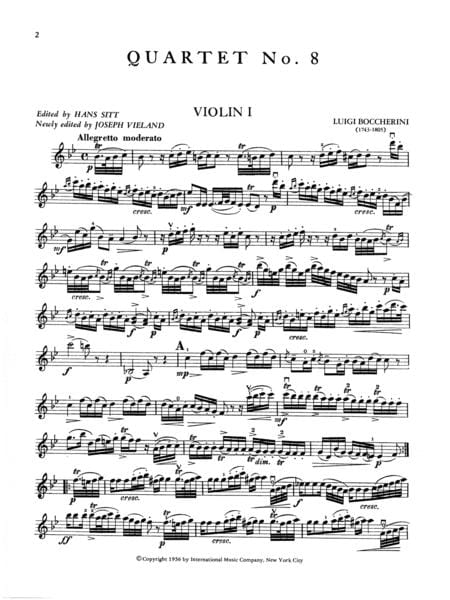 Quartet No. 8 in B-flat Major 玻凱利尼 四重奏 大調 | 小雅音樂 Hsiaoya Music
