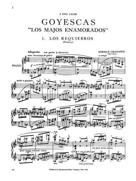 Goyescas, Suite of Six Pieces. Complete 戈雅組曲 小品 鋼琴獨奏 國際版 | 小雅音樂 Hsiaoya Music