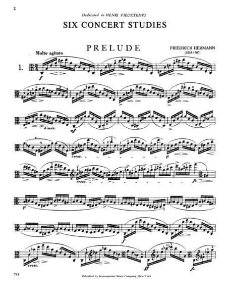 Six Concert Studies, Opus 18 音樂會練習曲 中提琴獨奏 國際版 | 小雅音樂 Hsiaoya Music