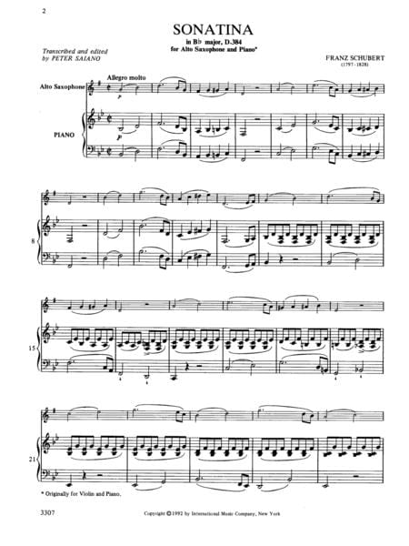 Sonatina in B-flat minor, D. 385 舒伯特 小奏鳴曲 小調 | 小雅音樂 Hsiaoya Music