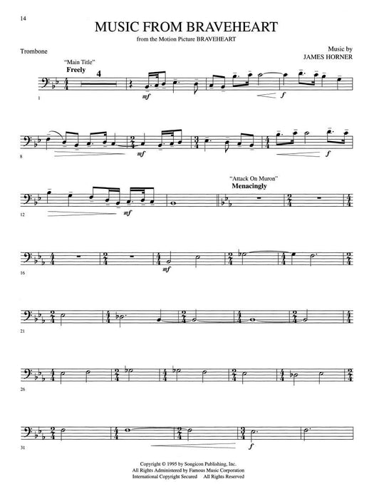 Favorite Movie Themes for Trombone with Play-Along Tracks 長號 | 小雅音樂 Hsiaoya Music