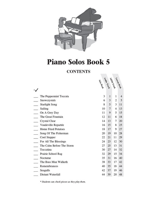 Piano Solos Book 5 - Book/Online Audio Hal Leonard Student Piano Library 鋼琴 獨奏 鋼琴 | 小雅音樂 Hsiaoya Music