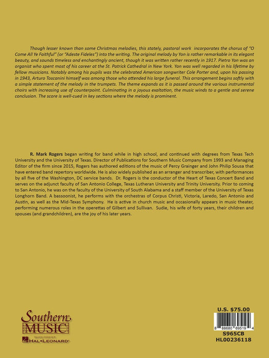 Gesu Bambino (The Infant Jesus): Pastorale for Christmas 田園曲 田園曲 管樂團 | 小雅音樂 Hsiaoya Music